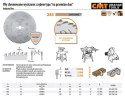 CMT PIŁA TARCZOWA HM 300x30x3,2/2,2 Z=96 Do cięcia w poprzek i wzdłuż.