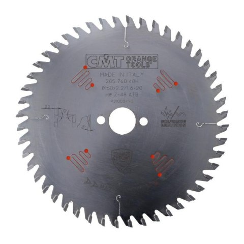 CMT PIŁA TARCZOWA HM D=160 F=20 Z=482,2/1,6 ATB