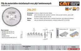 CMT PIŁA TARCZOWA HW D=160 F=20 Z=56 K=2,2/1,6 ALUMINIUM, PCV, LAMINAT.