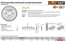 CMT PIŁA TARCZOWA HW D=190 F=30 Z=64 K=2,8/2,2 ALUMINIUM, PCV, LAMINAT.