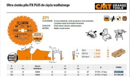 CMT PIŁA TARCZOWA ITK D=250 F=30 Z=24N K=2,4/1,6