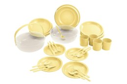 CURVER CAMPING SET ŻÓŁTY 24szt