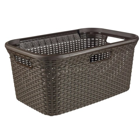 CURVER KOSZ NA PRANIE "NATURAL STYLE" 45L /CIEMNY BRĄZ