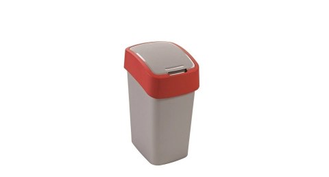 CURVER KOSZ NA ŚMIECI "FLIP BIN" 25L /SREBRNY/ CZERWONY