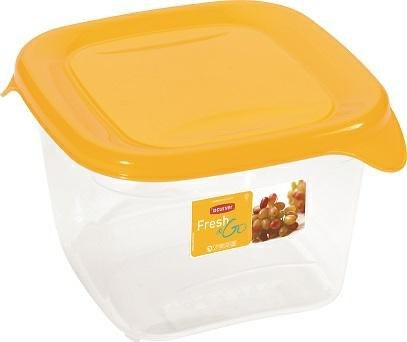 CURVER POJEMNIK NA ŻYWNOŚĆ "FRESH&GO" 1,2L /ŻÓŁTY/ TRANSPARENTNY