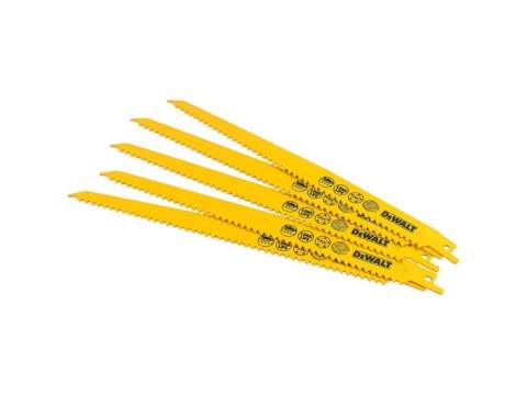 DEWALT BRZESZCZOT DO PIŁY SZABLASTEJ 228x4,2mm /5szt.