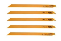 DEWALT BRZESZCZOT DO PIŁY SZABLASTEJ 305mm/UNIWERSAL/5szt. ZE STALI KBALTOWEJ 1,8-2,5mm