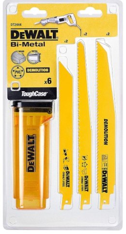DEWALT BRZESZCZOT DO PIŁY SZABLASTEJ MIX 6szt. EXTREME + KASETA