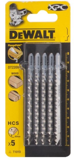 DEWALT BRZESZCZOT DO WYRZYNARKI 100x75/4,2mm T101D XPC DREWNO / 5szt. CZYSTE CIĘCIE