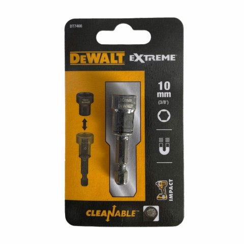 DEWALT KOŃCÓWKA Z NASADKĄ 10mm UDAROWA SAMOCZYSZCZĄCA