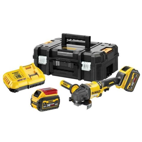 DEWALT SZLIFIERKA KĄTOWA 125mm 54V FV DCG418T2 2x6/2Ah FLEXVOLT