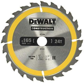 DEWALT PIŁA TARCZOWA 165x20mmx24z