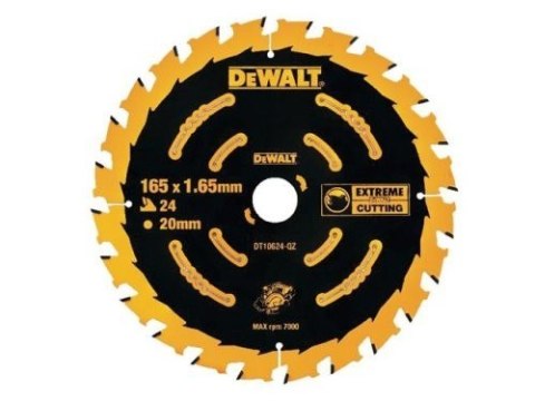 DEWALT PIŁA TARCZOWA 165x24z2,0mm+5` DO ZAGŁĘBIARKI