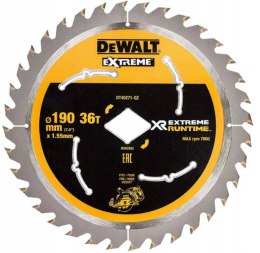 DEWALT PIŁA TARCZOWA 190x36z OTW. ROMB DO DCS577