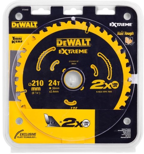 DEWALT PIŁA TARCZOWA 210x30mmx24z