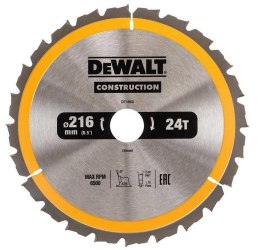DEWALT PIŁA TARCZOWA 216x30mmx24z