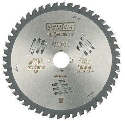 DEWALT PIŁA TARCZOWA 216x30mmx48z