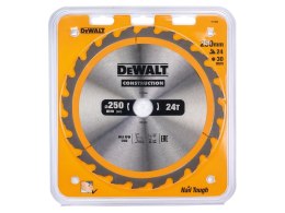DEWALT PIŁA TARCZOWA 250x30mmx24z