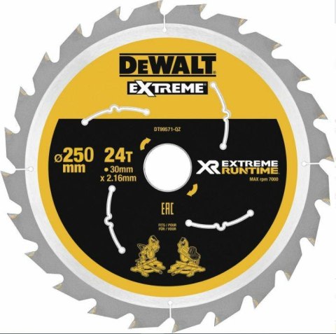 DEWALT PIŁA TARCZOWA 250x30mmx60z