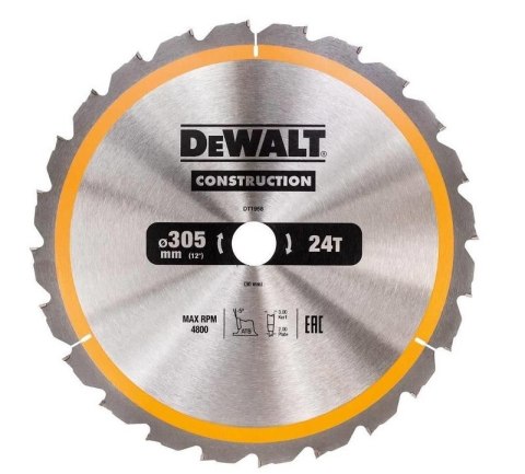 DEWALT PIŁA TARCZOWA 305x30mmx24z