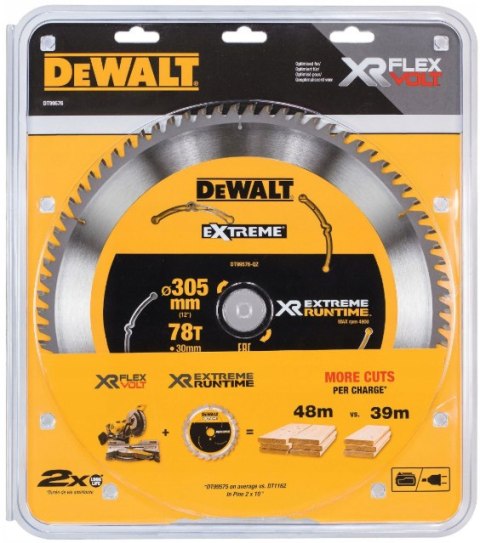 DEWALT PIŁA TARCZOWA 305x30mmx78z EXTREME RUNTIME