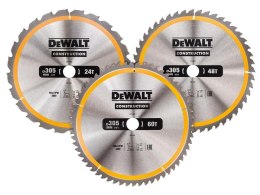DEWALT PIŁA TARCZOWA KPL. 3szt. /305mm