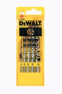 DEWALT WIERTŁO DO BETONU KPL.5szt. 4-5-6-8-10mm ETREME