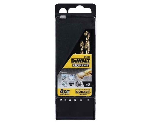DEWALT WIERTŁO KOBALT KPL. 6szt. /PL. EXTREME