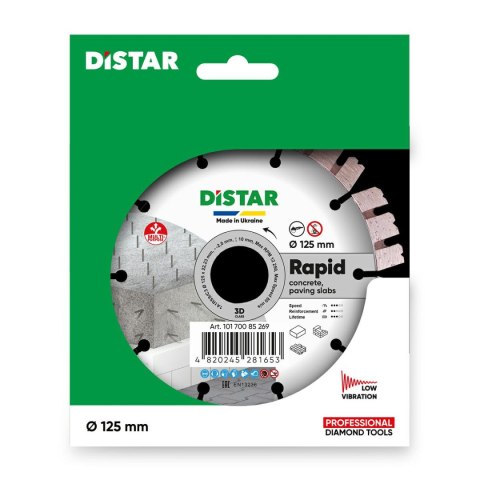DISTAR TARCZA DIAMENTOWA RAPID 125 x 2,0/1,2 x 10 x 22,23