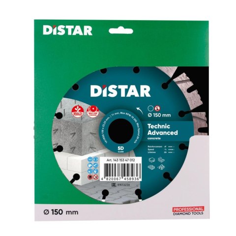 DISTAR TARCZA DIAMENTOWA TECHNIC ADVANCED 150 x 2,3/1,5 x 11 x 22,23