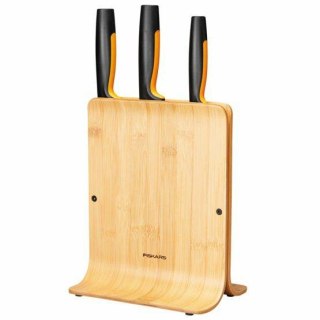 FISKARS ZESTAW 3 NOŻY W BLOKU BAMBUSOWYM FF .