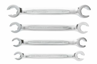 HOGERT KLUCZE OCZKOWE PÓŁOTWARTE PŁASKIE kpl. 4el. 8-17mm