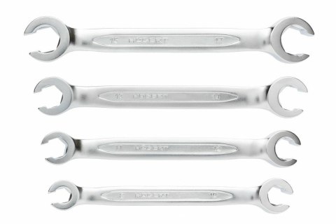 HOGERT KLUCZE OCZKOWE PÓŁOTWARTE PŁASKIE kpl. 4el. 8-17mm