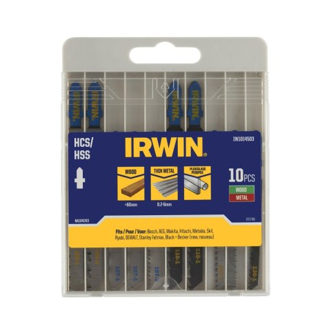 IRWIN BRZESZCZOT HCS/HSS DO WYRZYNARKI / TYP T /MIX kpl.10szt.