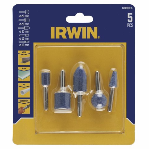 IRWIN KAMIENIE SZLIFIERSKIE kpl. 5szt