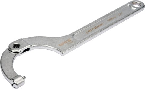 YATO KLUCZ HAKOWY OKRĄGŁY BOLEC, PRZEGUBOWY 80-120mm YATO KLUCZ HAKOWY OKRĄGŁY BOLEC, PRZEGUBOWY 80-120mm