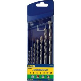 IRWIN WIERTŁO DO BETONU MASONRY KPL.7cz. 4, 5, 6, 7, 8, 10, 12 mm....