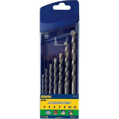 IRWIN WIERTŁO DO BETONU MASONRY KPL.7cz. 4, 5, 6, 7, 8, 10, 12 mm....
