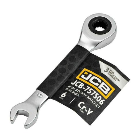 JCB KLUCZ PŁASKO-OCZKOWY Z GRZECHOTKĄ 6mm KRÓTKI