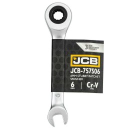 JCB KLUCZ PŁASKO-OCZKOWY Z GRZECHOTKĄ 6mm KRÓTKI
