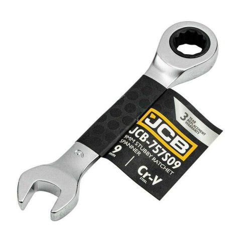JCB KLUCZ PŁASKO-OCZKOWY Z GRZECHOTKĄ 9mm KRÓTKI