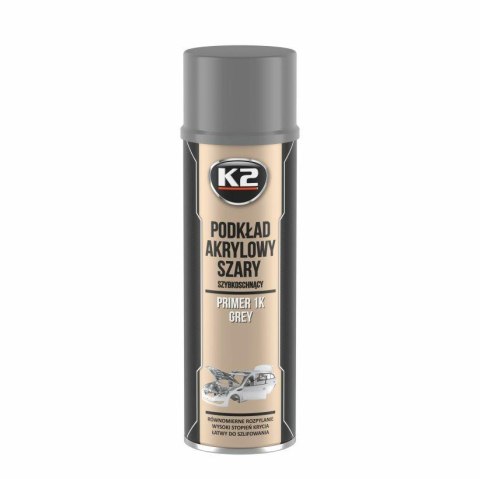 K2 PODKŁAD ANTYKOROZYJNY JEDNOSKŁADNIKOWY SZARY SPRAY 500ML