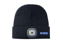 KING TONY CZAPKA ZIMOWA Z LOGO I LATARKĄ LED 1.7W 170LM
