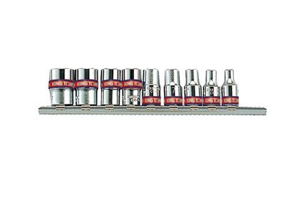KING TONY ZESTAW NASADEK IMBUSOWYCH 1/4" 9cz. 5/32"-1/2" CHROM ...
