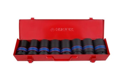 KING TONY ZESTAW NAS.UD.1" 8cz. DŁ. 6K.24-41mm 24, 27, 30, 32, 33, 36, 38, 41, KASETA