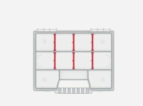 KISTENBERG ORGANIZER NARZĘDZIOWY NORT 20 195 x 155 x 35