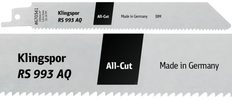 KLINGSPOR BRZESZCZOT DO PIŁY SZABLASTEJ 300x19x0,9mm RS 993 AQ /5szt.