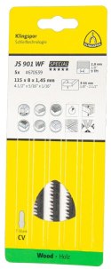 KLINGSPOR BRZESZCZOT DO WYRZYNARKI 115x8x1,45mm JS 901 WF /5szt.