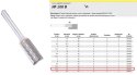 KLINGSPOR FREZ Z WĘG.SPIEKA.HF 100 B/12,7mm/610 WALEC FI=12,7x25mm, trzpień 6mm,TYP ZYAS