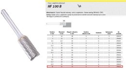 KLINGSPOR FREZ Z WĘG.SPIEKA.HF 100 B/16mm/622 WALEC FI=16,0x25mm, trzpień 6mm,TYP ZYAS